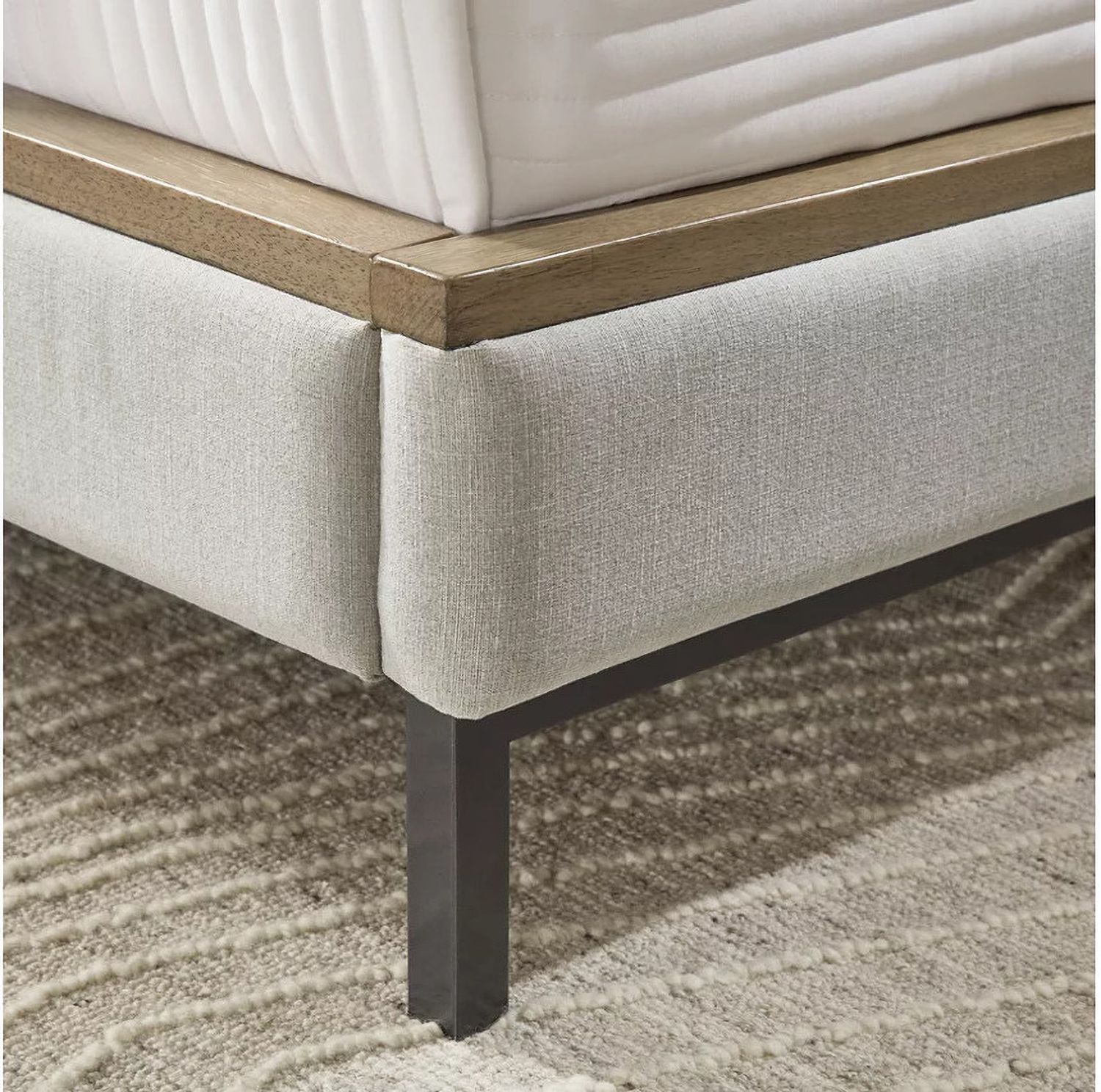 Tomtyn King Upholstered Bed In Light Brown B622B4