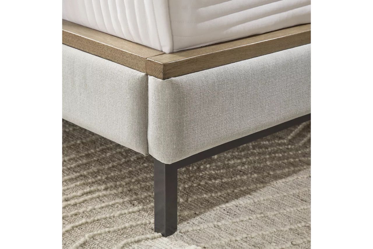 Tomtyn California King Upholstered Bed In Light Brown B622B5