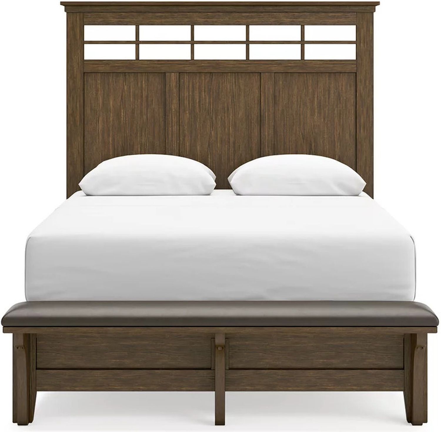 Shawbeck Queen Panel Bed In Dark Brown B625B2