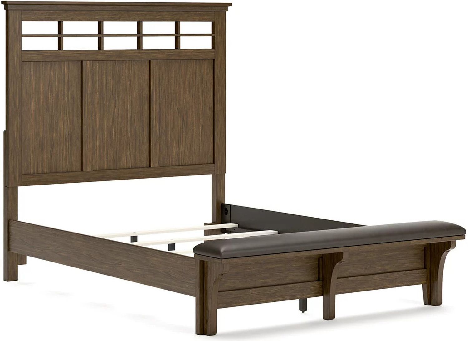 Shawbeck Queen Panel Bed In Dark Brown B625B2
