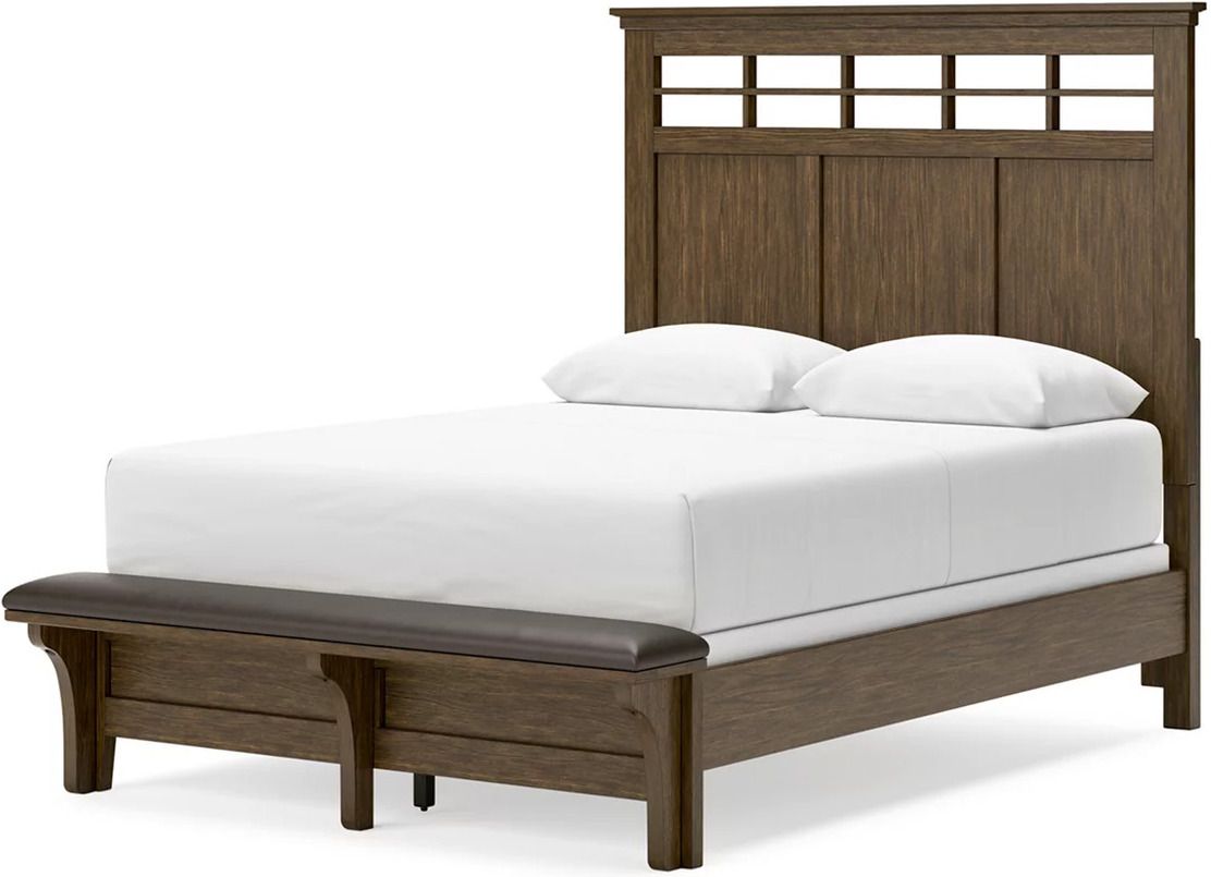 Shawbeck Queen Panel Bed In Dark Brown B625B2