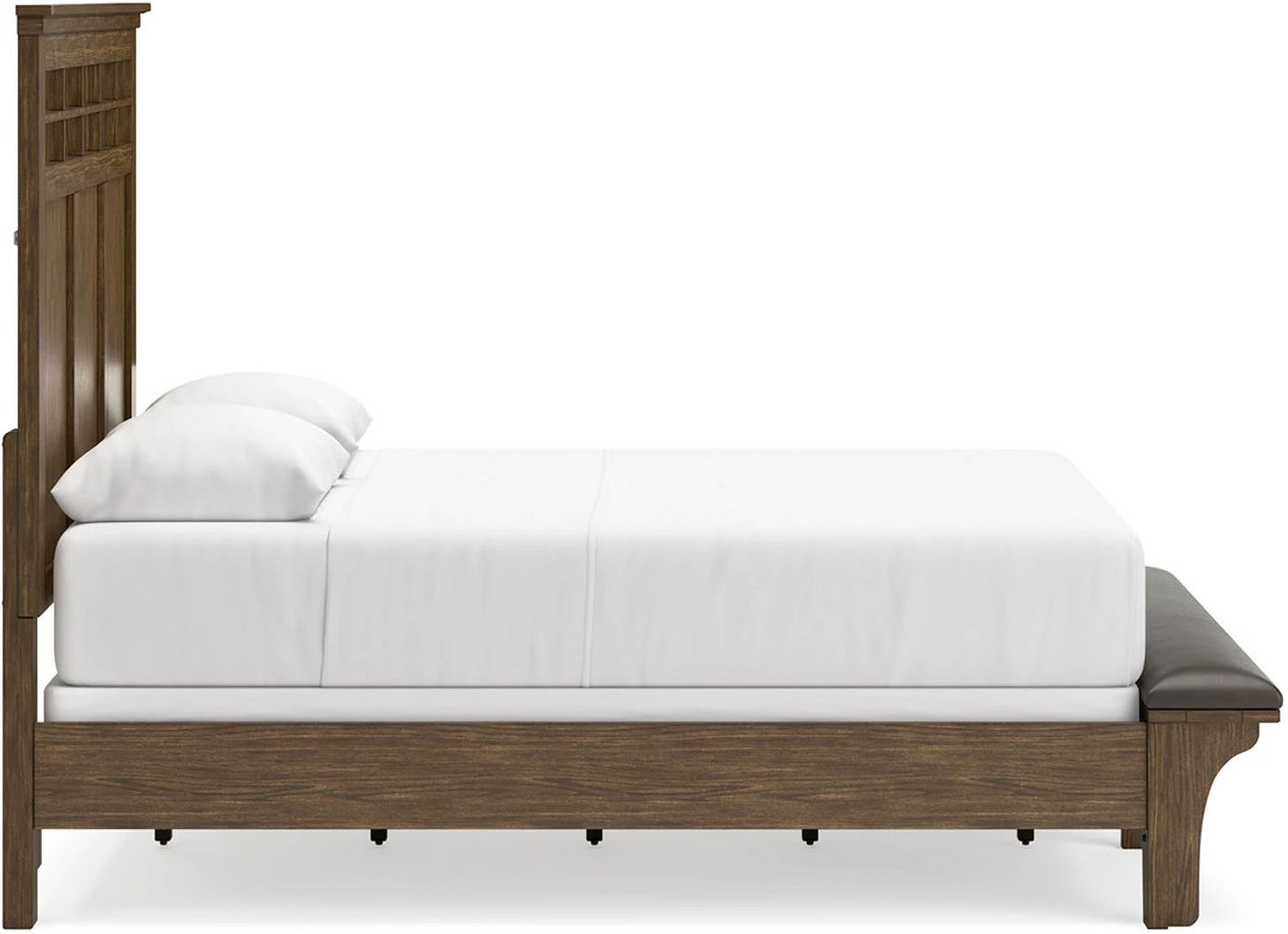 Shawbeck Queen Panel Bed In Dark Brown B625B2