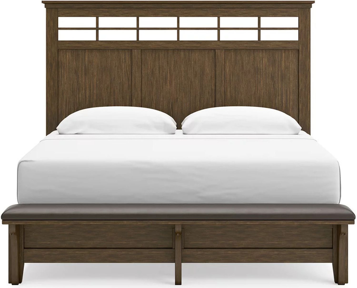 Shawbeck King Panel Bed In Dark Brown B625B4