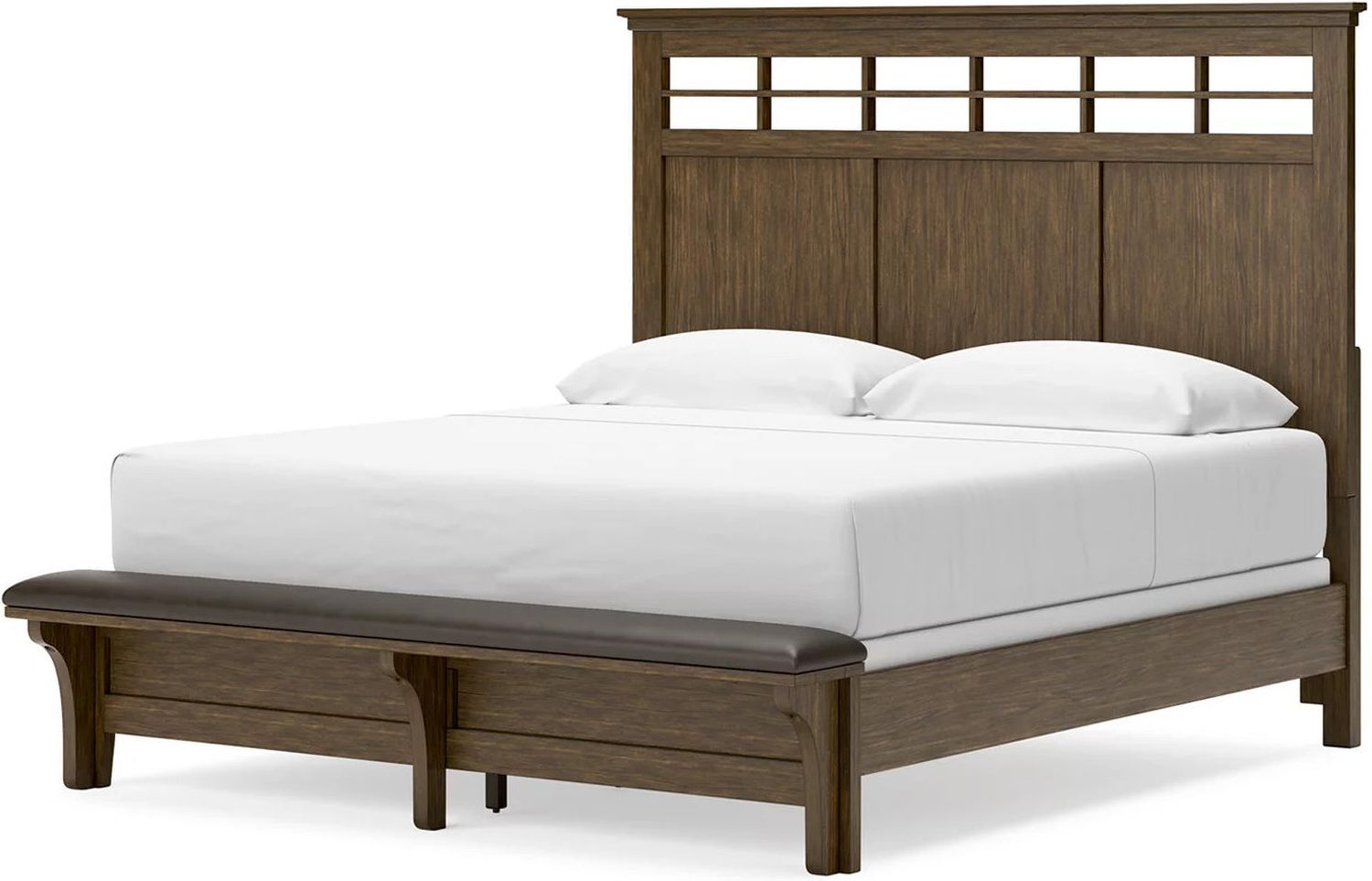 Shawbeck King Panel Bed In Dark Brown B625B4