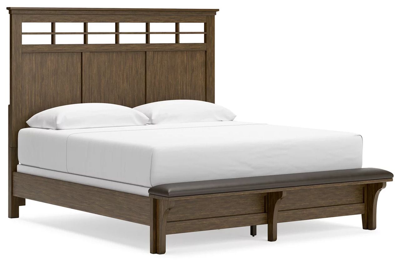 Shawbeck King Panel Bed In Dark Brown B625B4