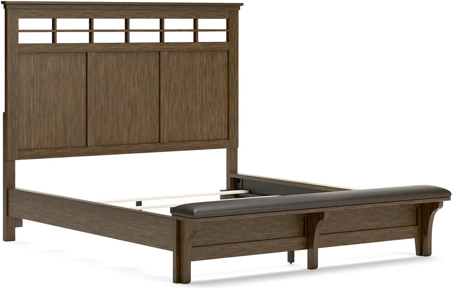Shawbeck California King Panel Bed In Dark Brown B625B5