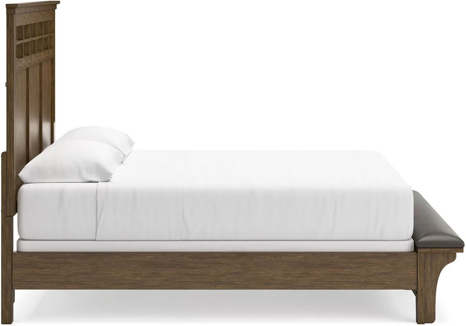 Shawbeck California King Panel Bed In Dark Brown B625B5
