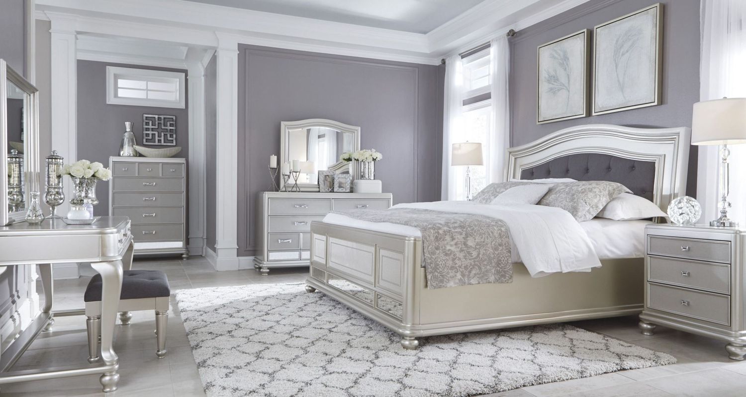 Coralayne Silver Bedroom Mirror B650136