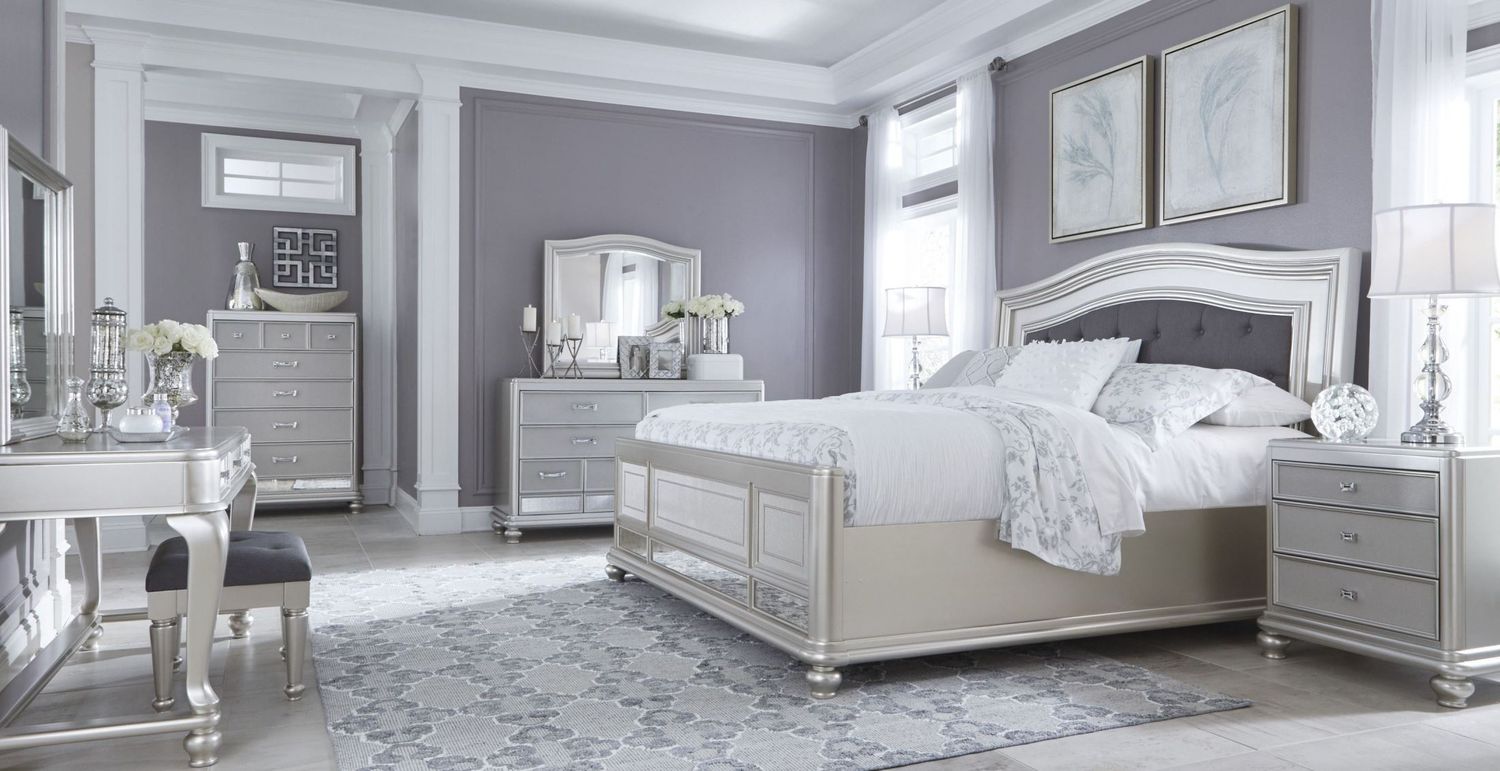Coralayne Silver Bedroom Mirror B650136