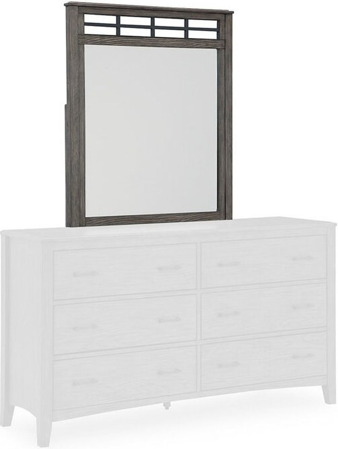 Montillan Grayish Brown Bedroom Mirror B65136