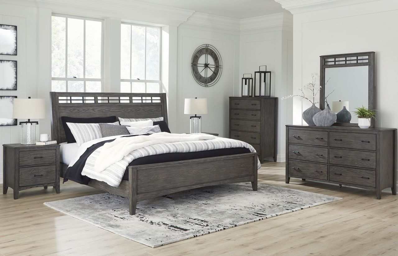 Montillan Grayish Brown Bedroom Mirror B65136