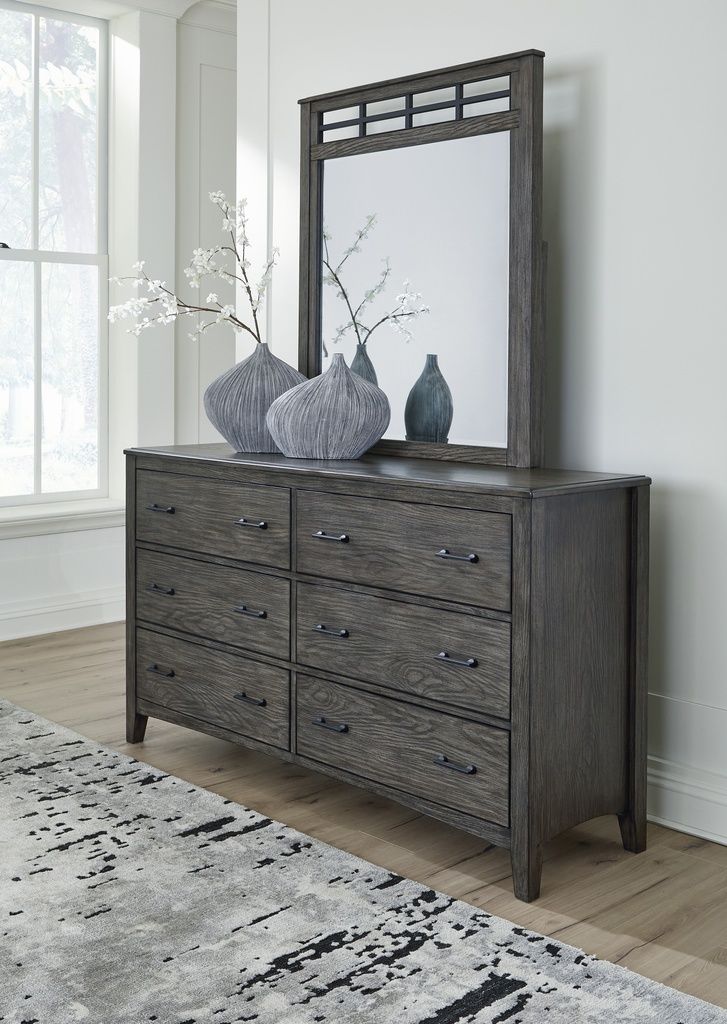 Montillan Grayish Brown Bedroom Mirror B65136
