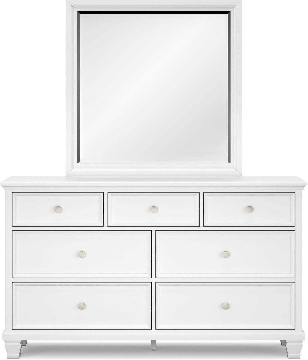 Fortman White Dresser B68031
