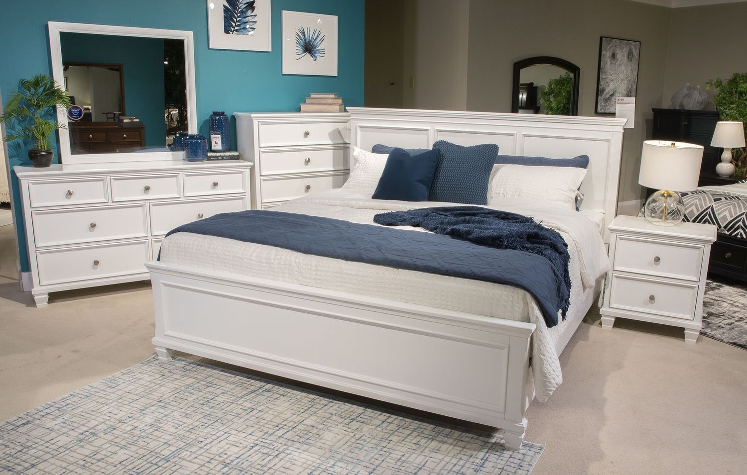 Fortman White Dresser B68031