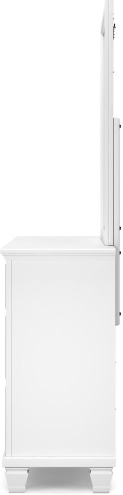 Fortman White Bedroom Mirror B68036