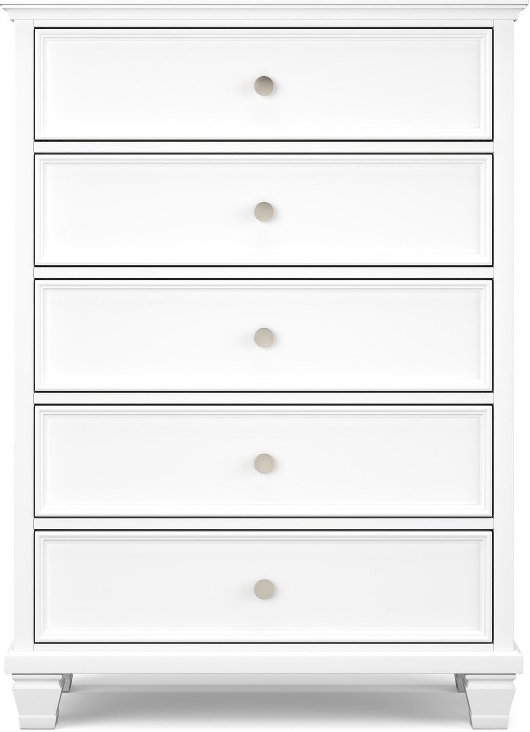 Fortman White Five Drawer Chest B68046