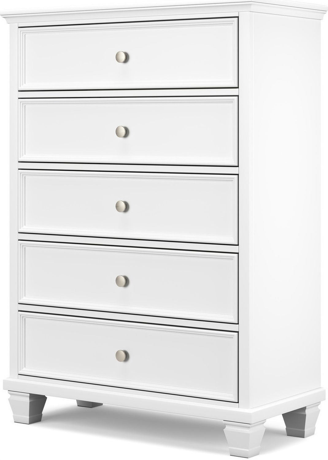 Fortman White Five Drawer Chest B68046