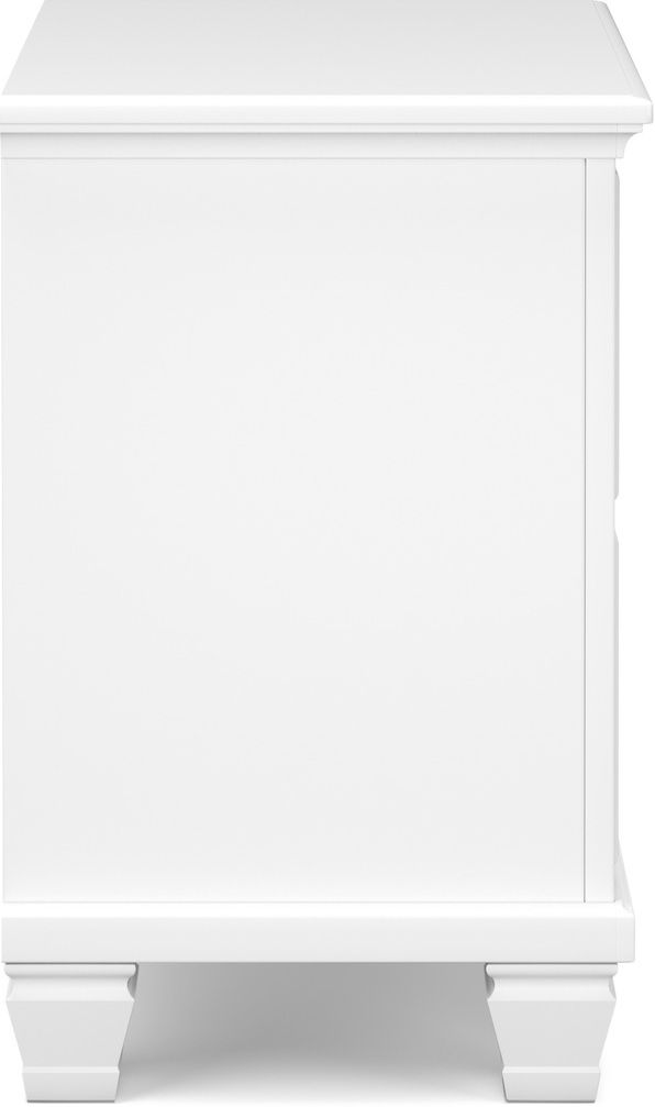 Fortman White Two Drawer Night Stand B68092
