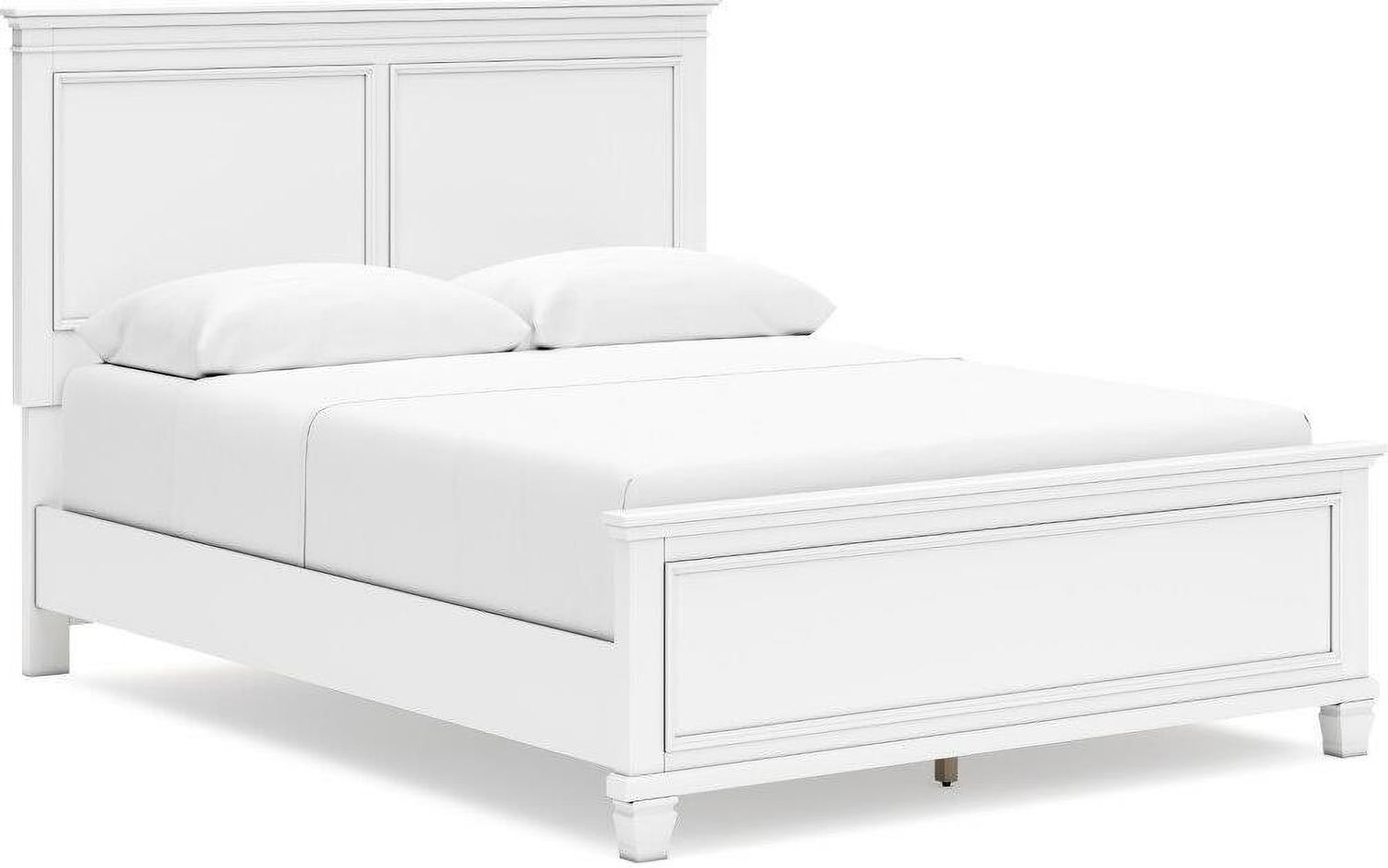 Fortman White Queen Panel Bed B680B2