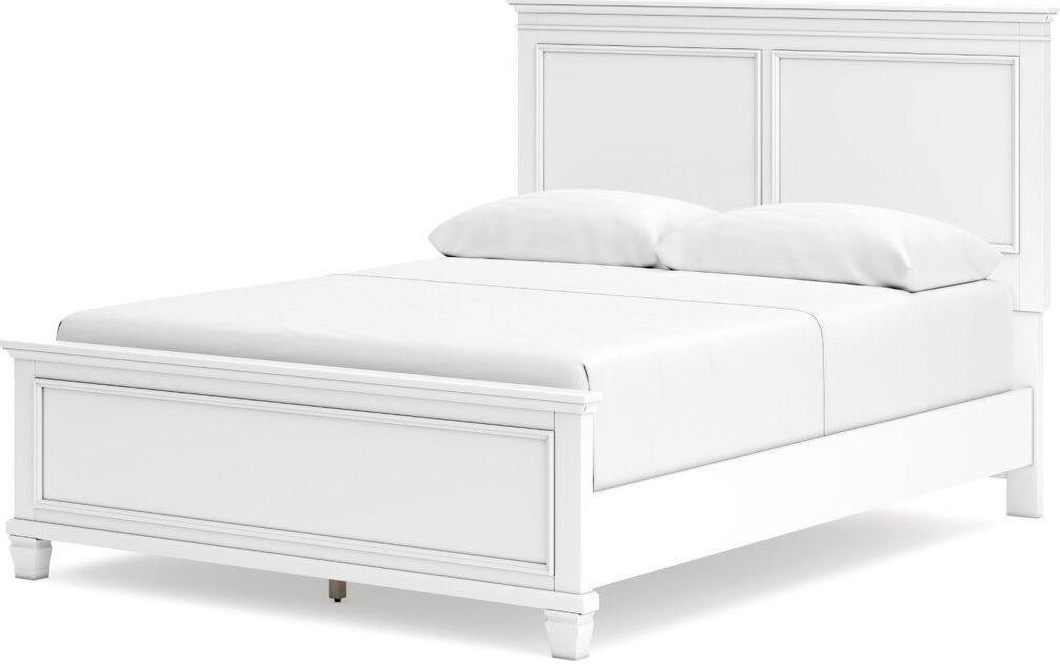 Fortman White Queen Panel Bed B680B2