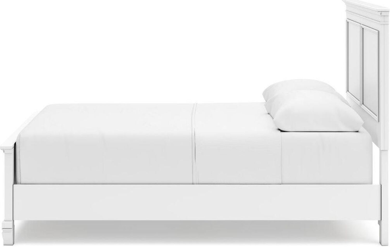 Fortman White Queen Panel Bed B680B2