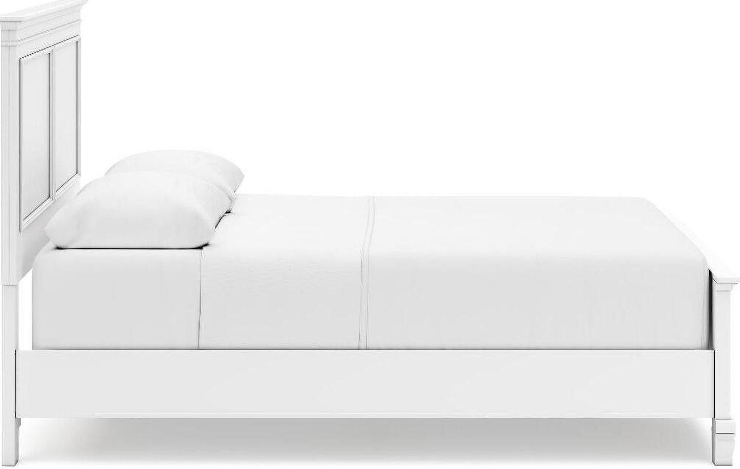Fortman White Queen Panel Bed B680B2
