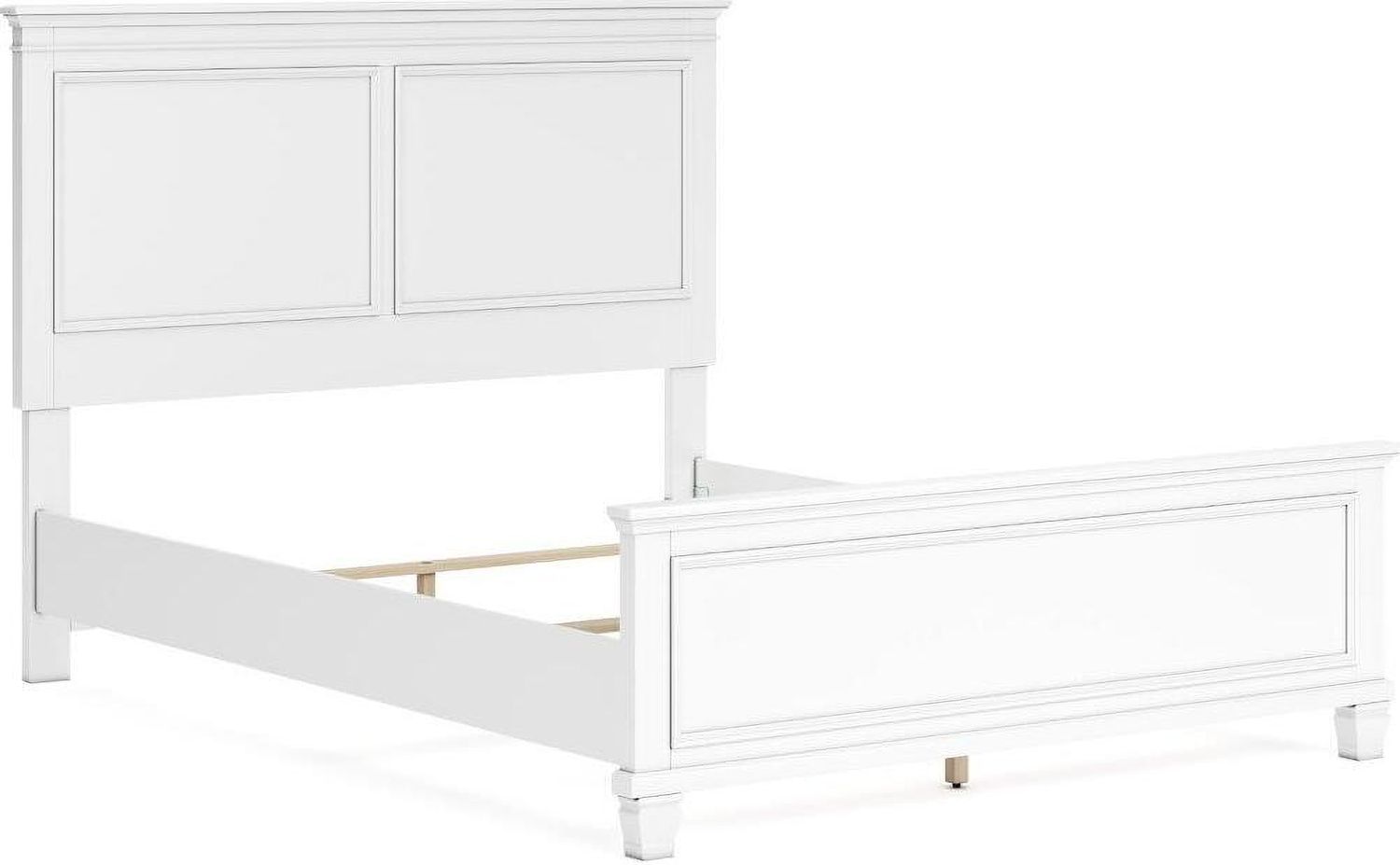 Fortman White Queen Panel Bed B680B2
