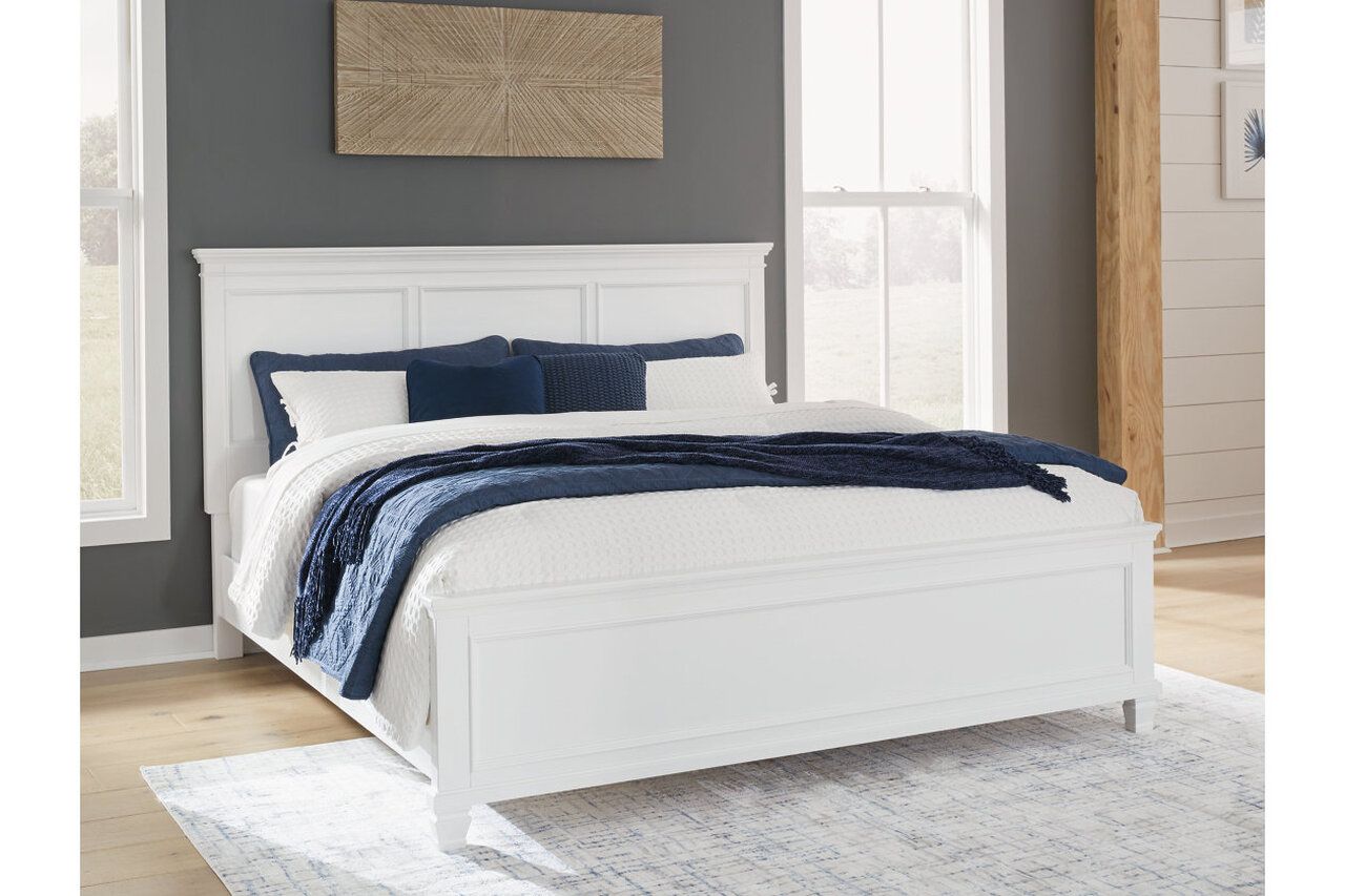 Fortman White Queen Panel Bed B680B2