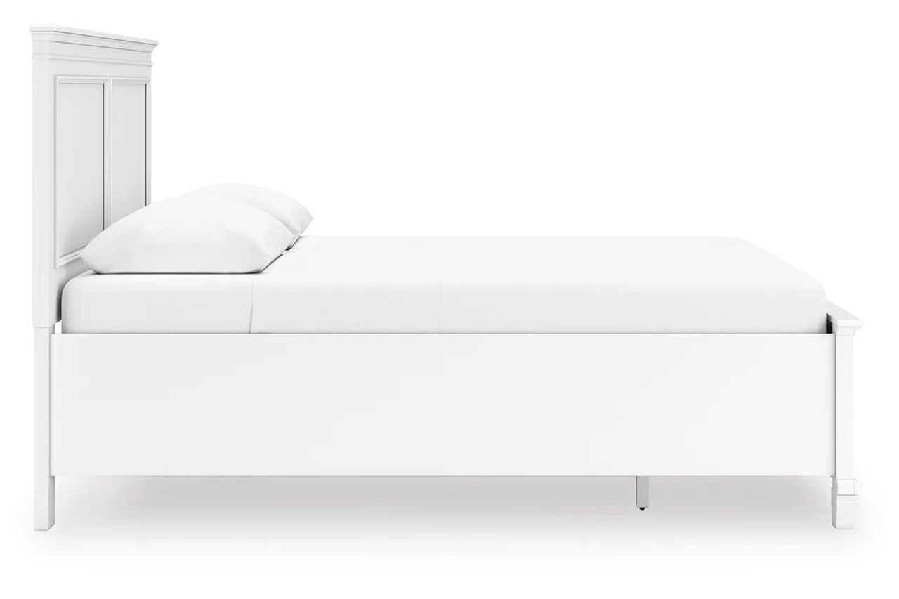 Fortman Queen Panel Storage Bed In White B680B20