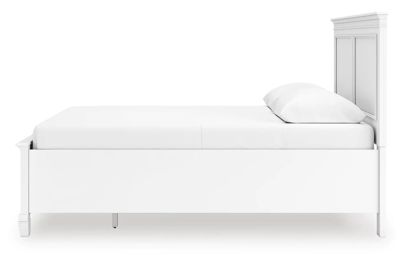 Fortman Queen Panel Storage Bed In White B680B20