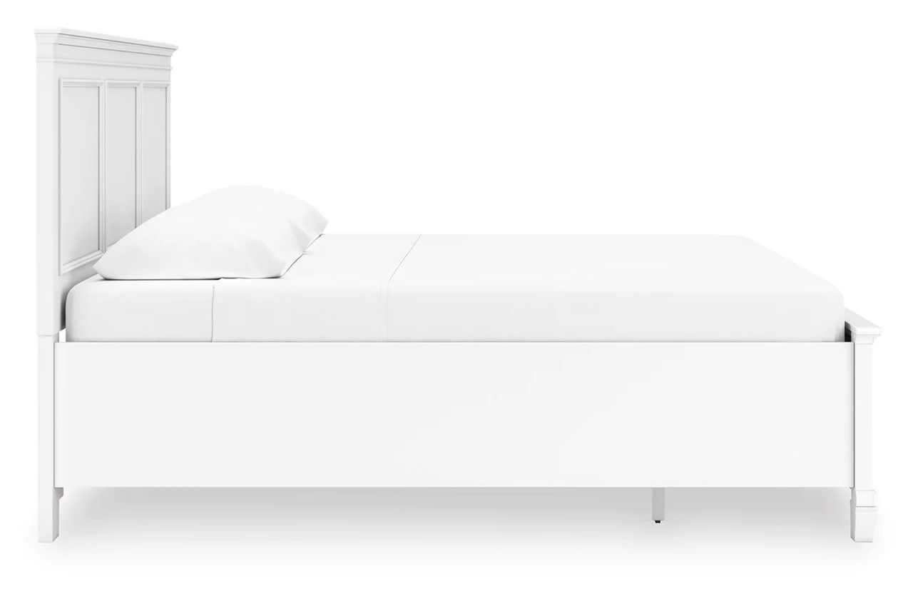 Fortman King Panel Storage Bed In White B680B22