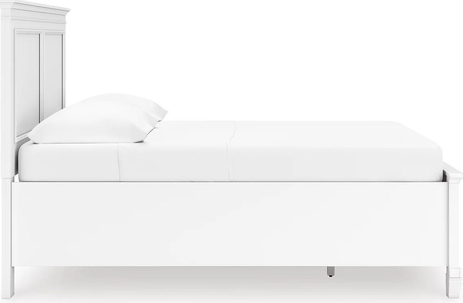 Fortman Full Panel Storage Bed In White B680B25