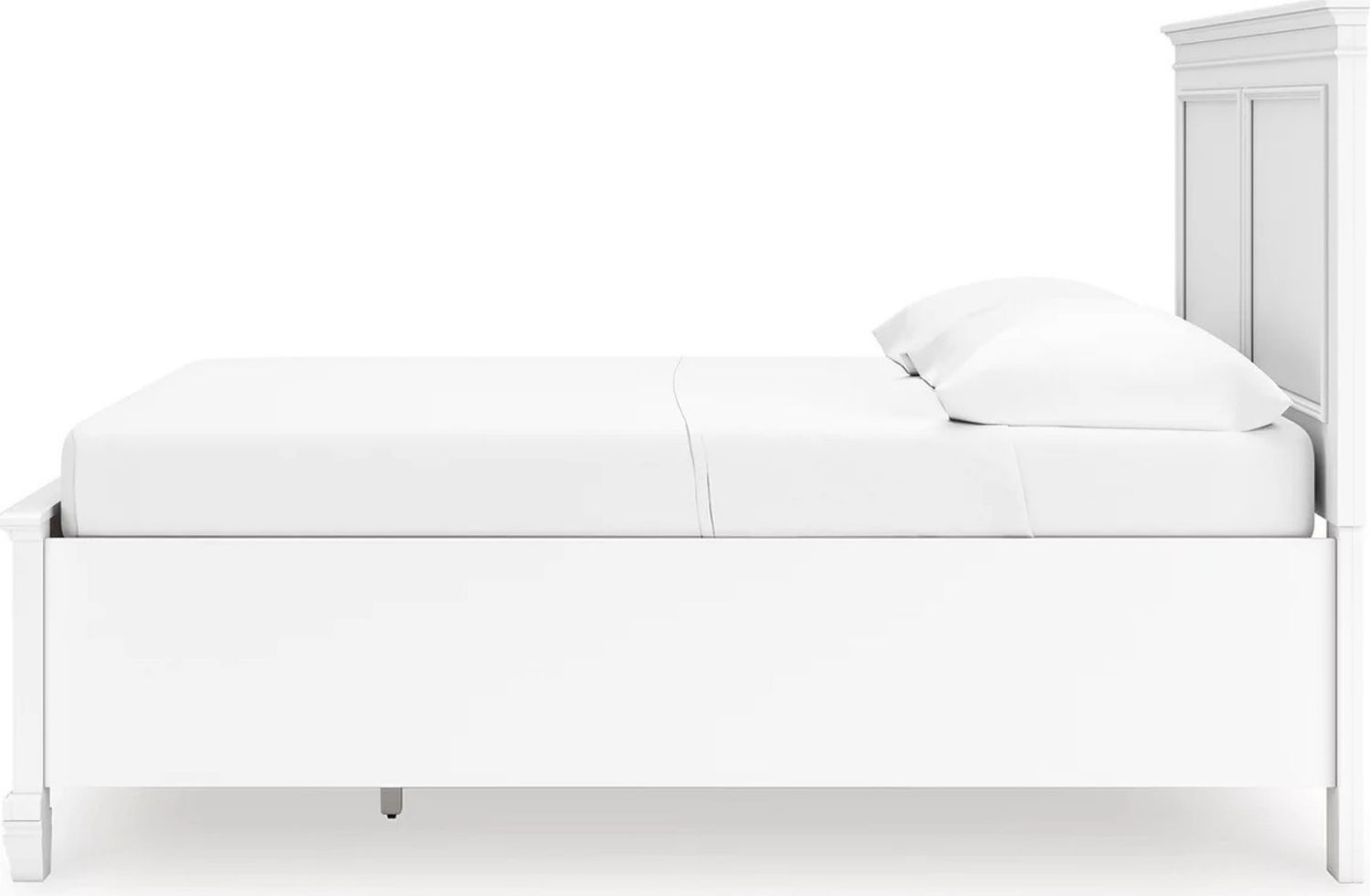 Fortman Full Panel Storage Bed In White B680B25