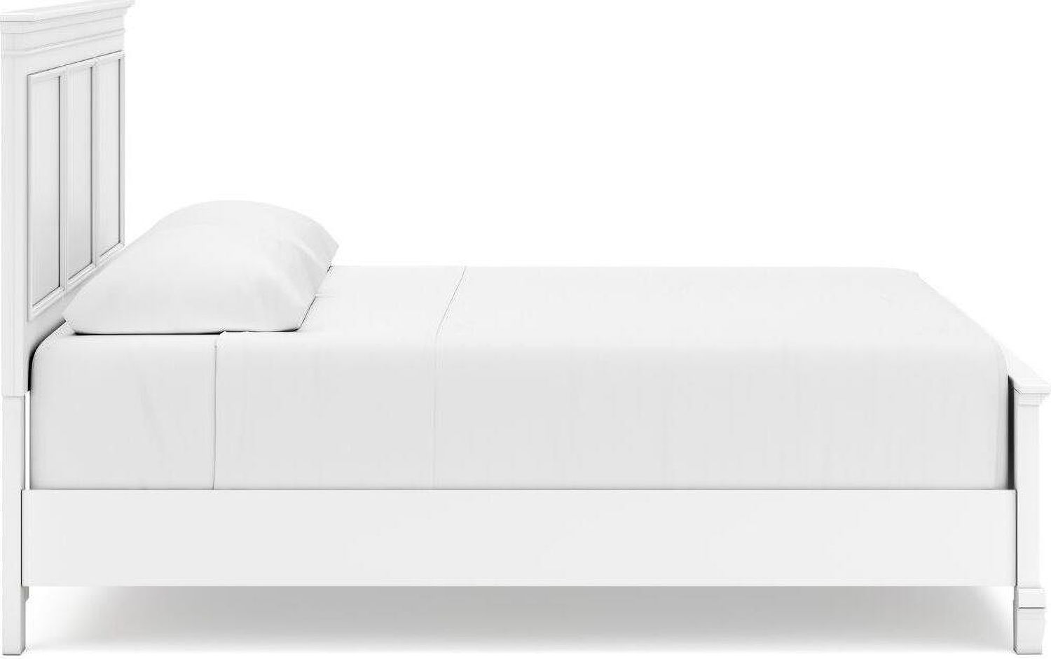 Fortman White King Panel Bed B680B4