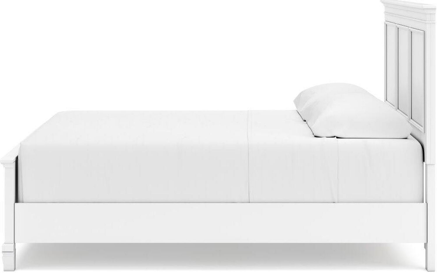 Fortman White King Panel Bed B680B4