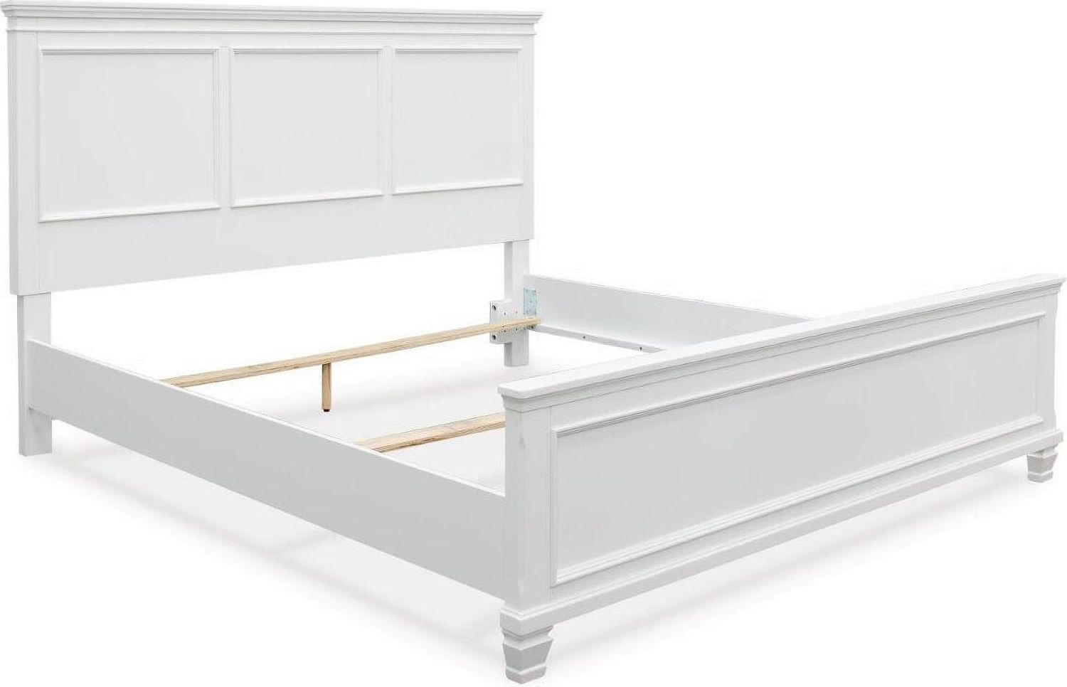 Fortman White King Panel Bed B680B4