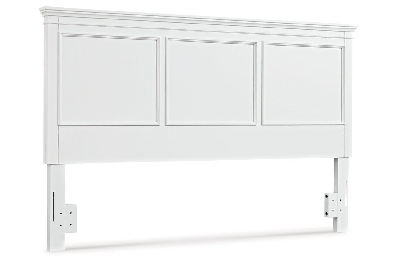 Fortman White King Panel Bed B680B4