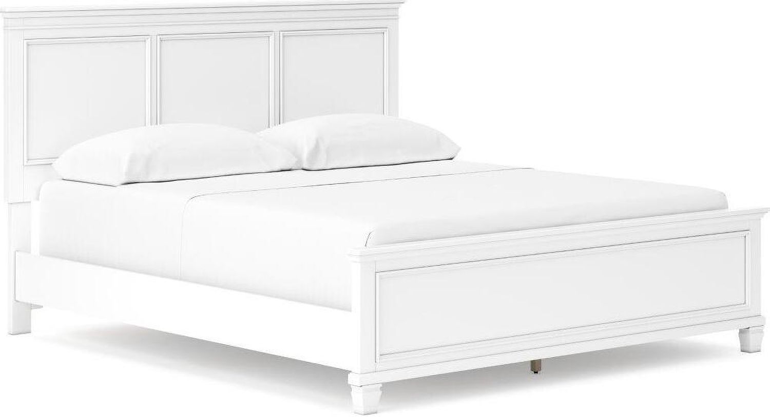 Fortman White California King Panel Bed B680B5
