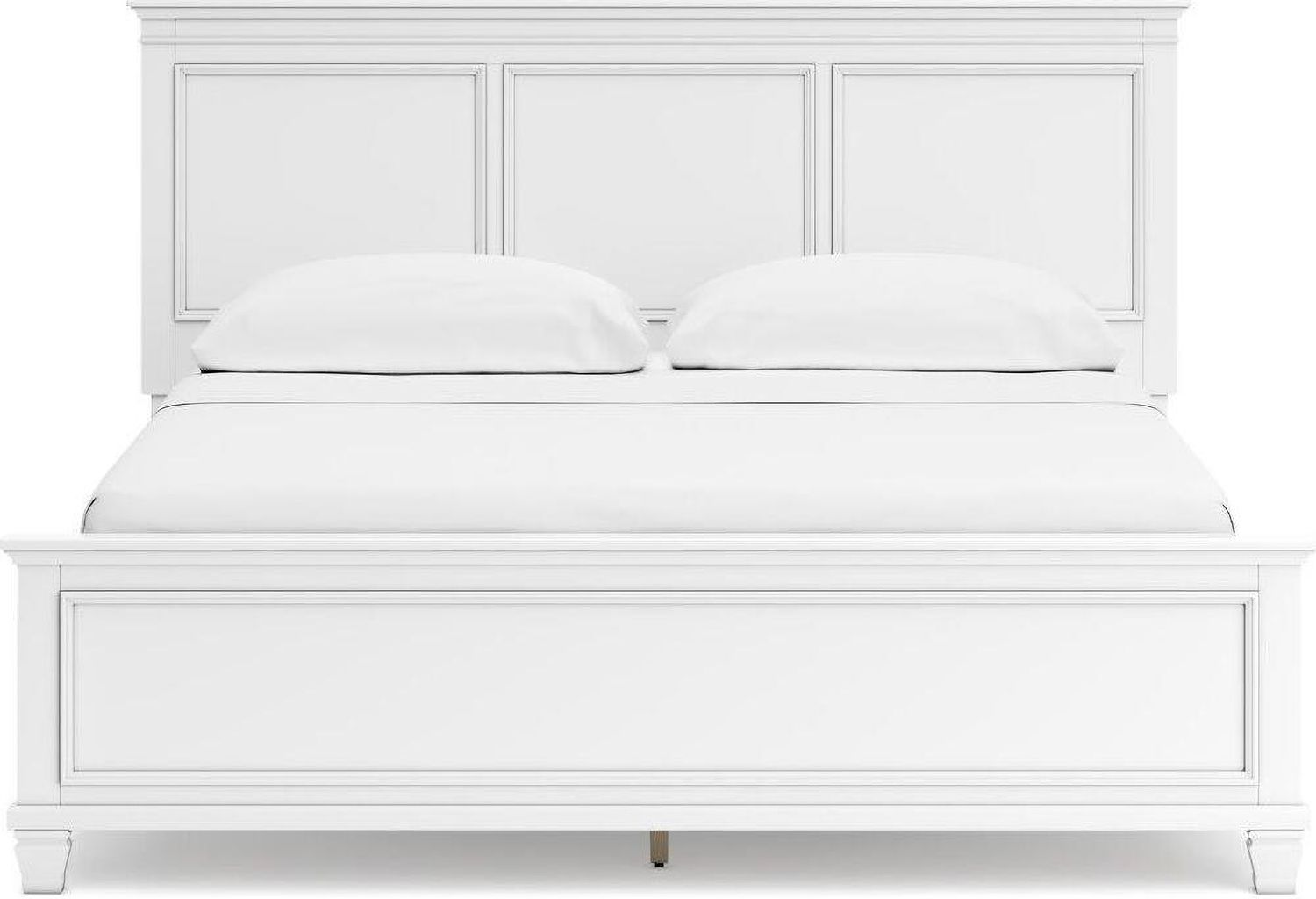 Fortman White California King Panel Bed B680B5