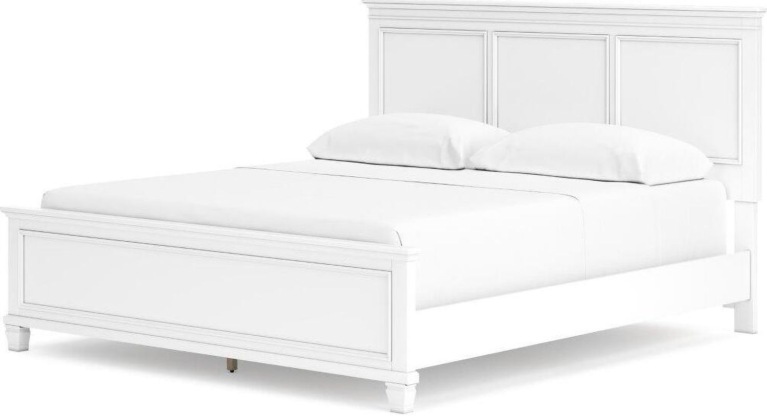 Fortman White California King Panel Bed B680B5