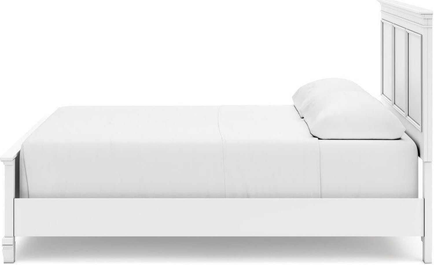 Fortman White California King Panel Bed B680B5