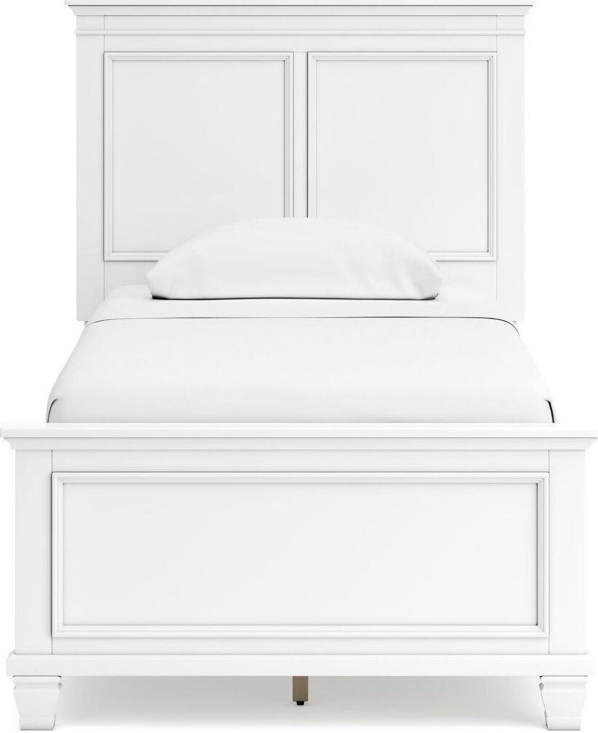 Fortman White Twin Panel Bed B680B6