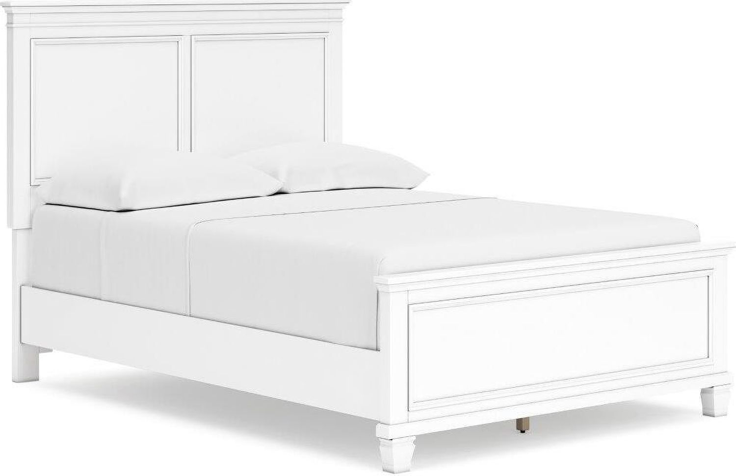 Fortman White Full Panel Bed B680B8