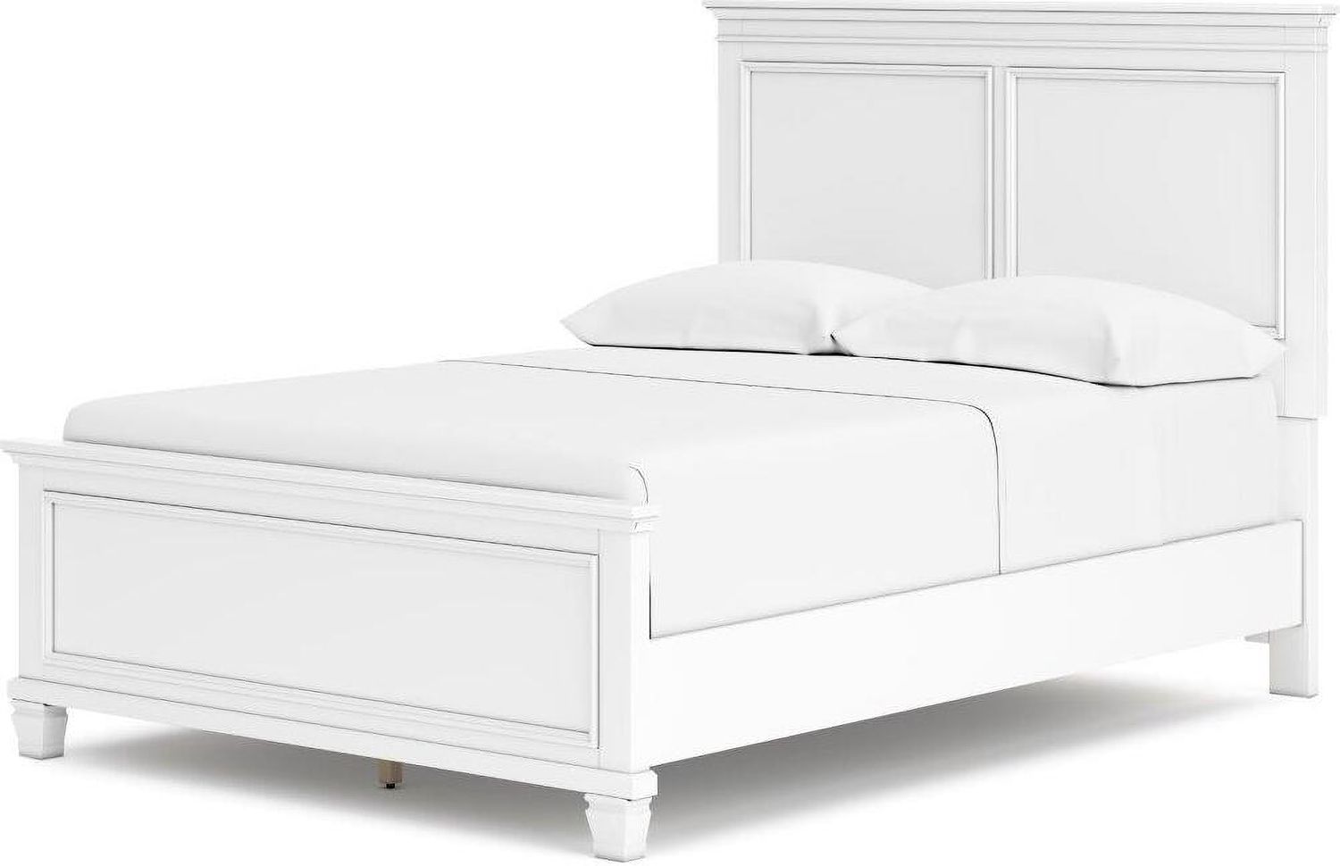 Fortman White Full Panel Bed B680B8