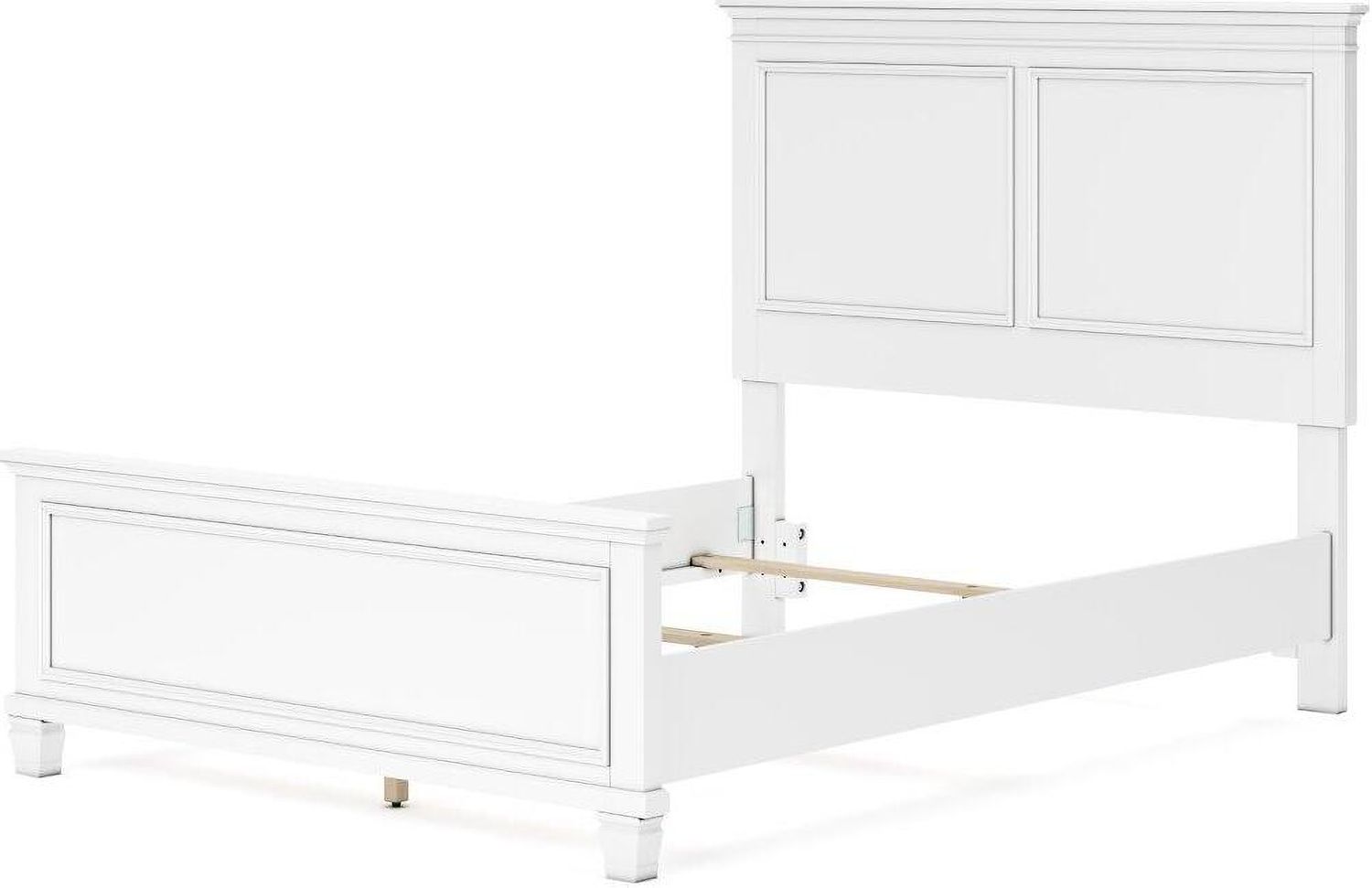 Fortman White Full Panel Bed B680B8