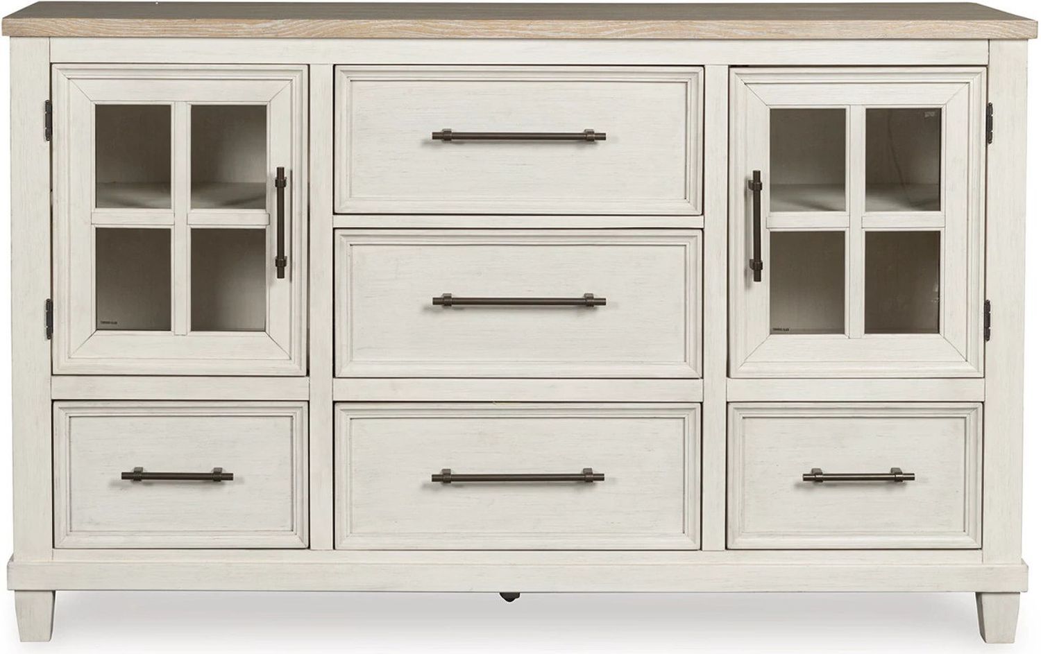 Shaybrock Dresser In White and Brown B68331