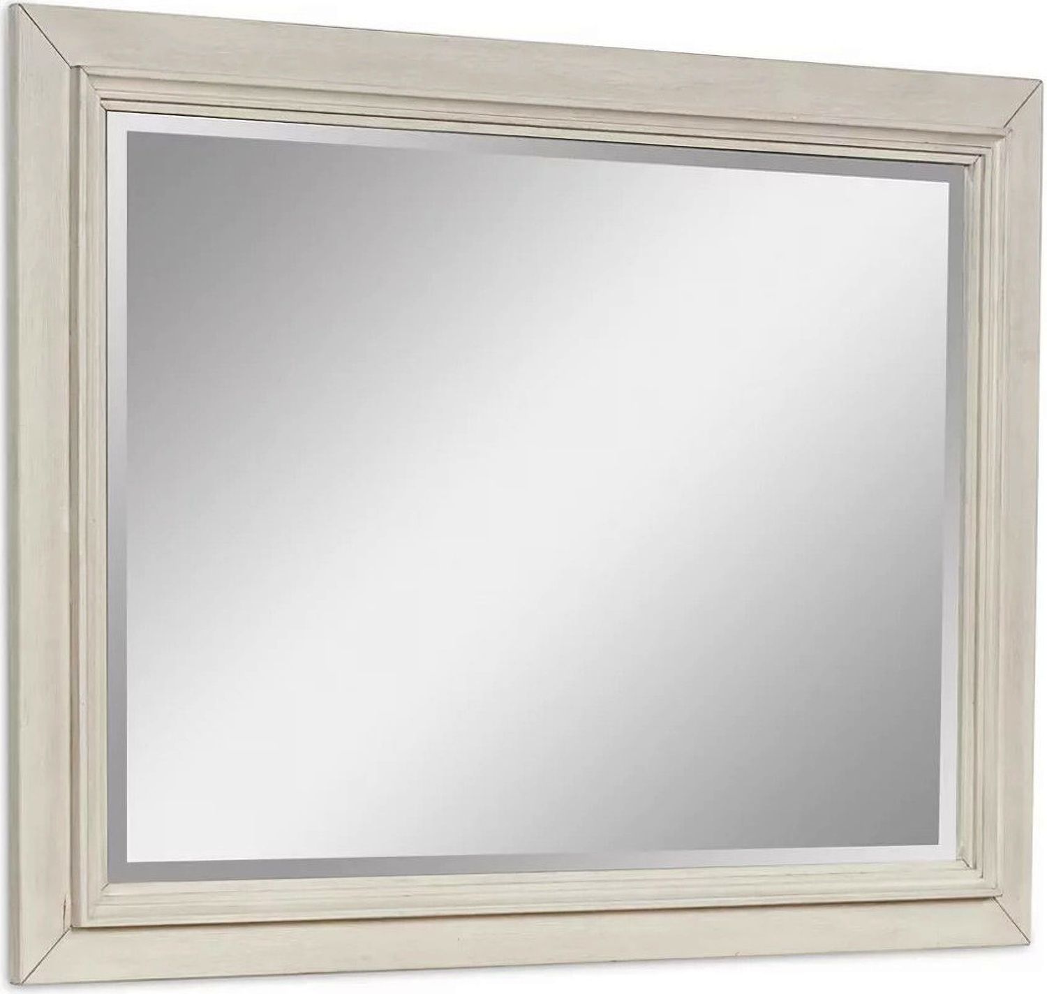 Shaybrock Bedroom Mirror In White and Brown B68336