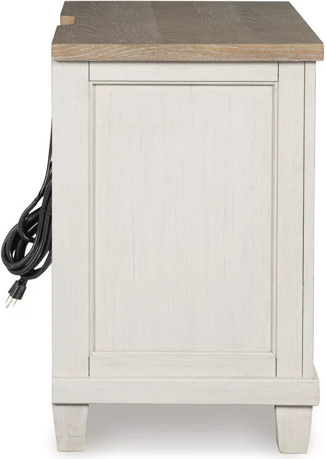 Shaybrock Nightstand In White and Brown B68392