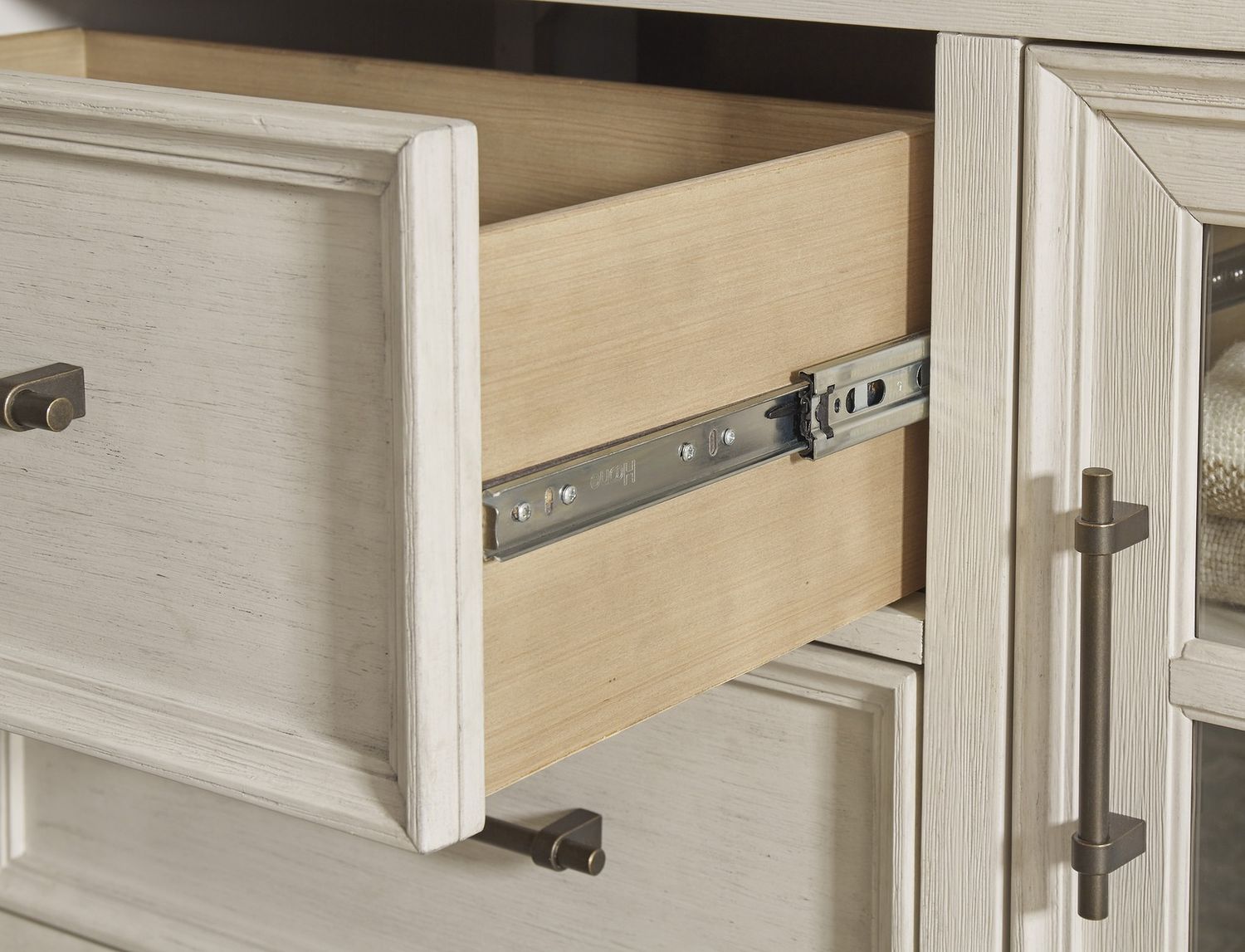 Shaybrock Nightstand In White and Brown B68392