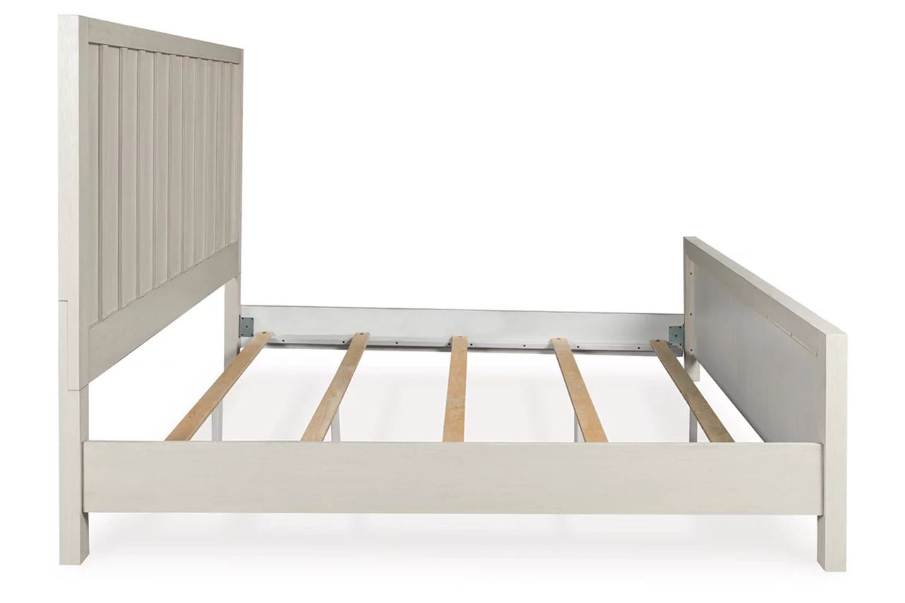 Shaybrock King Panel Bed In Antique White B683B6